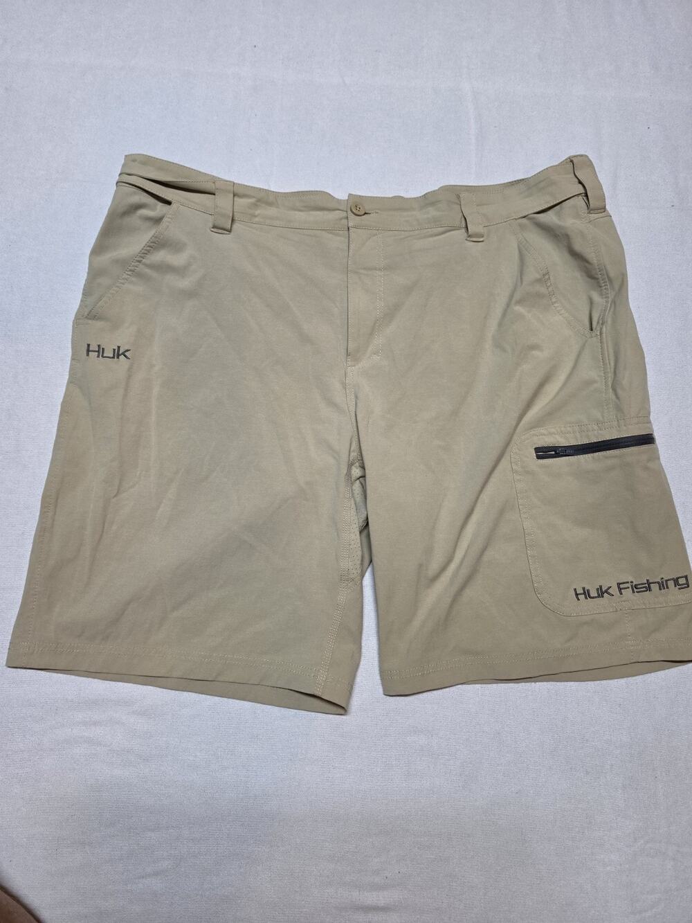 huk performance fishing shorts Khaki Mens Size XXXL